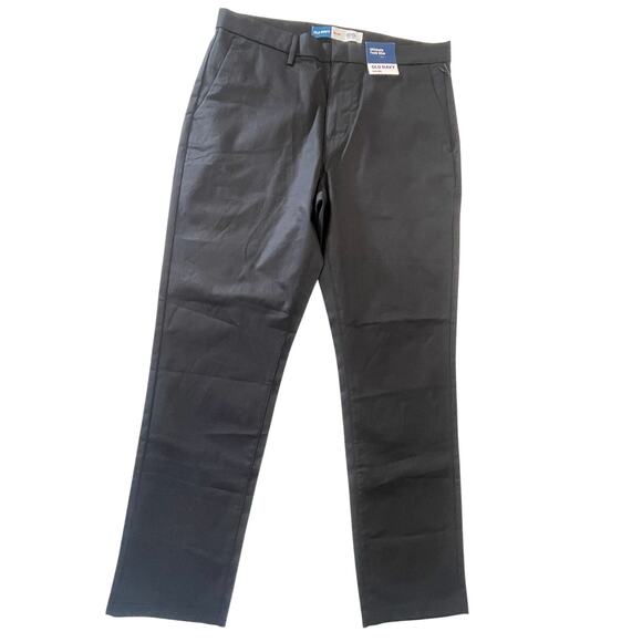 NWT Old Navy Black Ultimate Tech Slim Work Pants Size Mens 34 X 30 - Picture 3 of 5